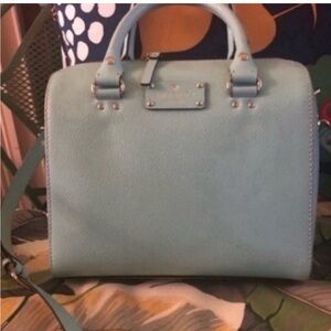 Kate Spade lovely blue trendy well made purse Elegant sophisticated stylish bag